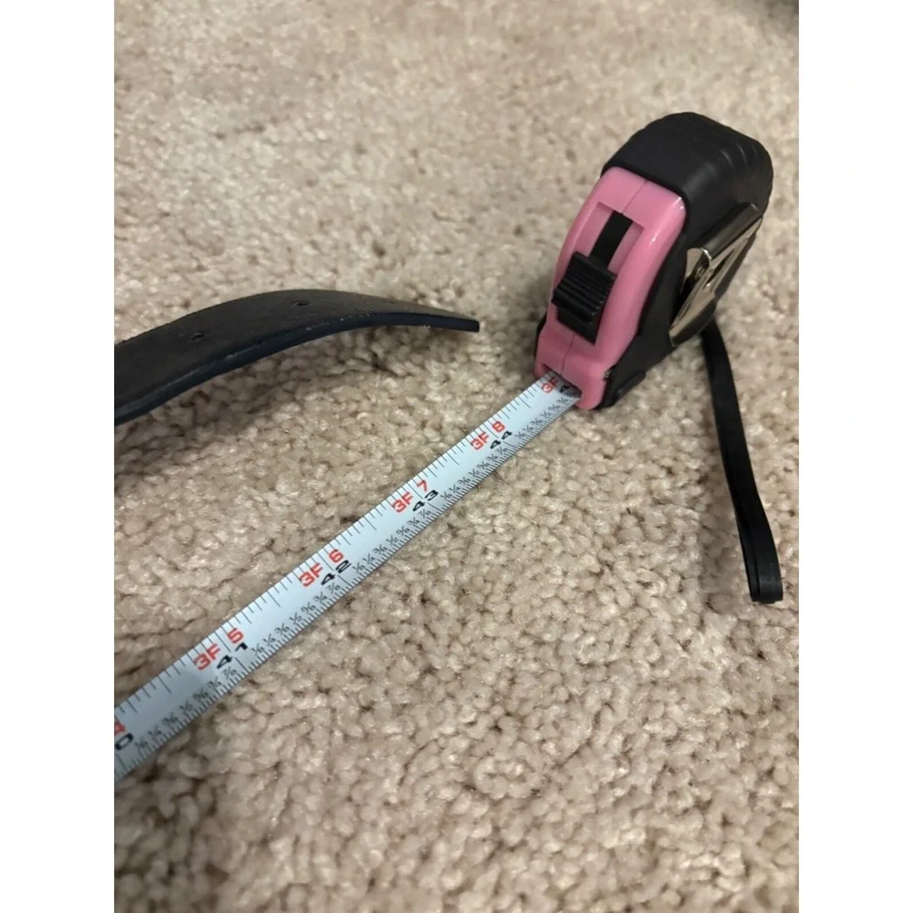 New Black XL Women's Belt With‎ Silver Buckle 44